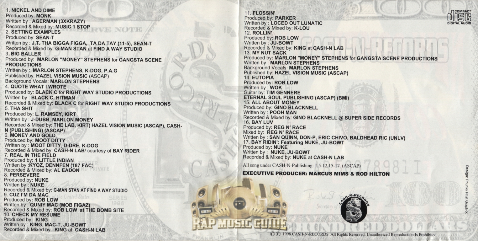 All About Cash - Compilation: 2nd Press. CD | Rap Music Guide